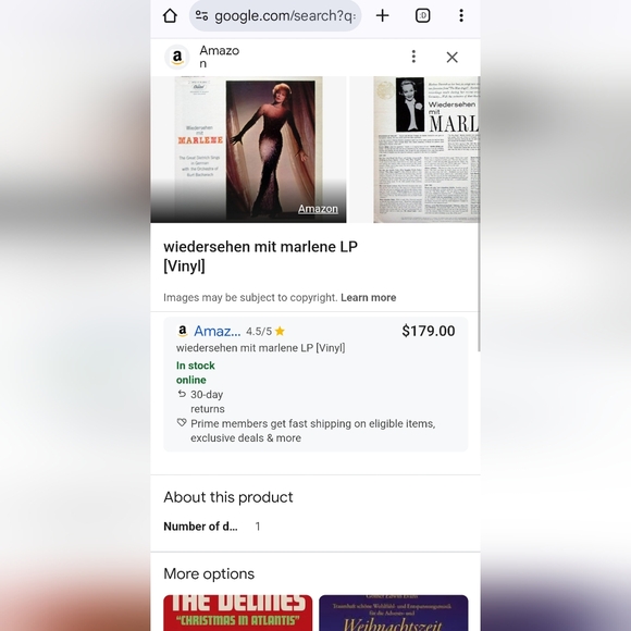 RARE Marlene Dietrich Wiedersehen Mit Marlene LP - Picture 7 of 8